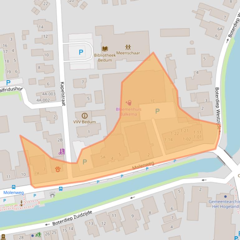 Kaart van postcodegebied 9781GL.