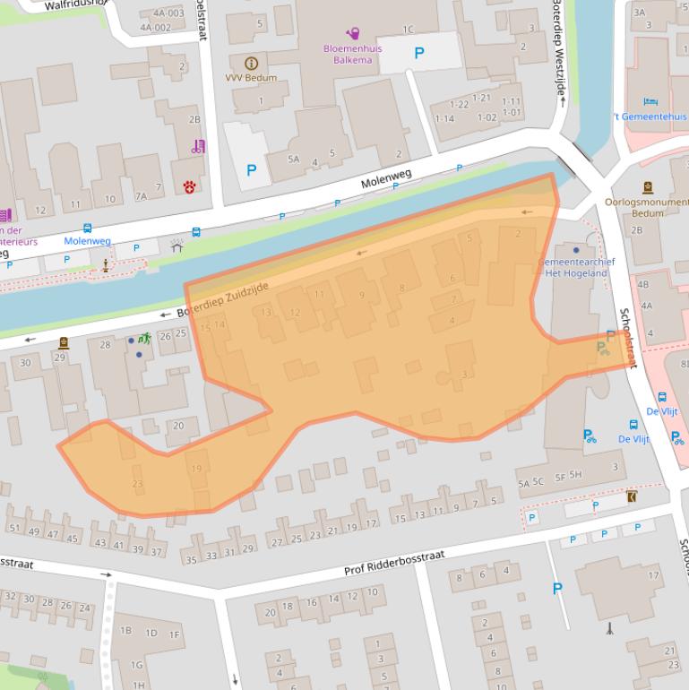 Kaart van postcodegebied 9781GN.