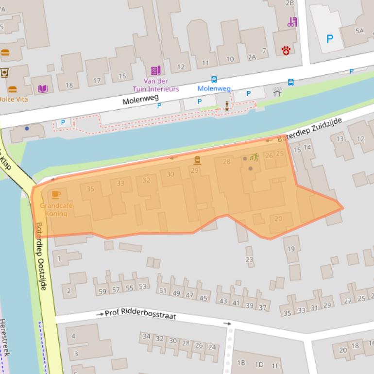 Kaart van postcodegebied 9781GP.