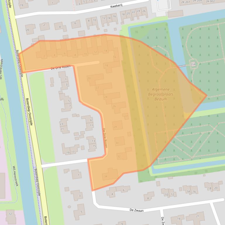 Kaart van postcodegebied 9781JW.