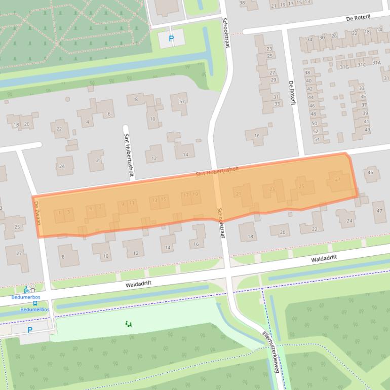 Kaart van postcodegebied 9781KA.