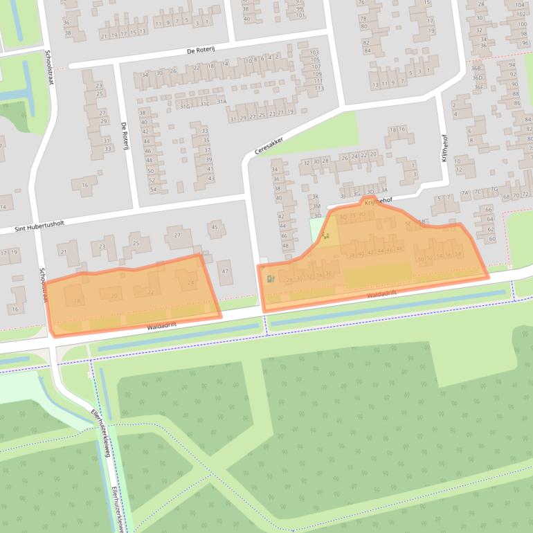 Kaart van postcodegebied 9781KD.
