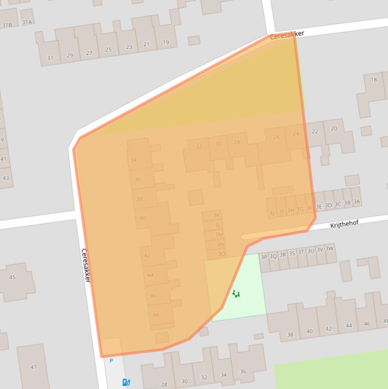 Kaart van postcodegebied 9781KM.