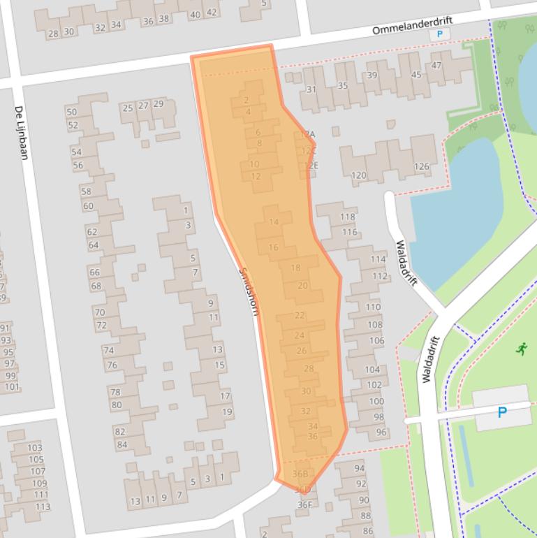 Kaart van postcodegebied 9781KZ.