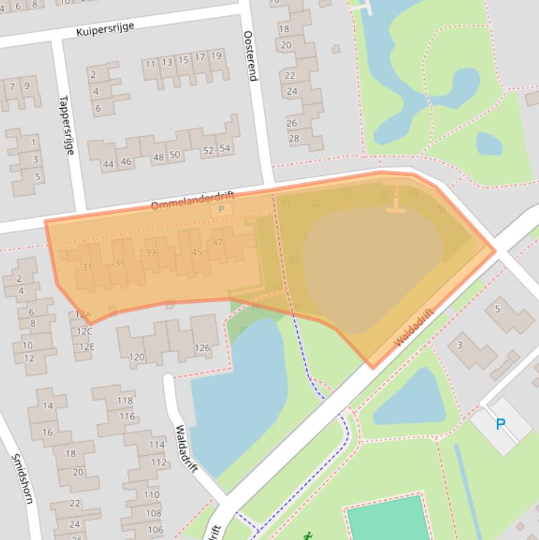 Kaart van postcodegebied 9781LB.