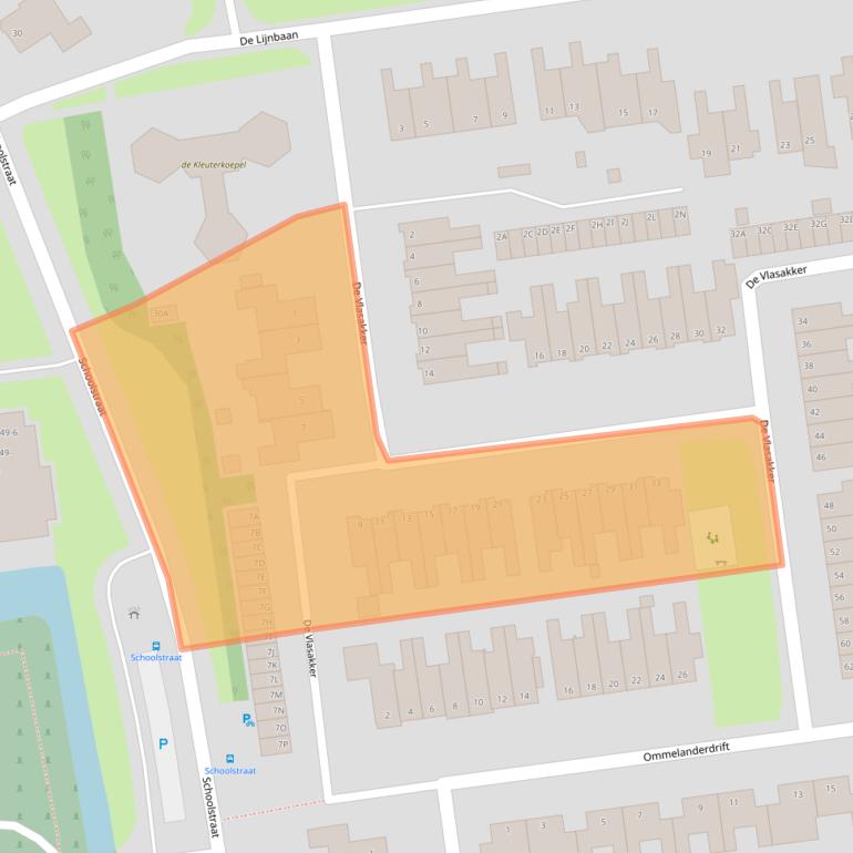 Kaart van postcodegebied 9781LE.