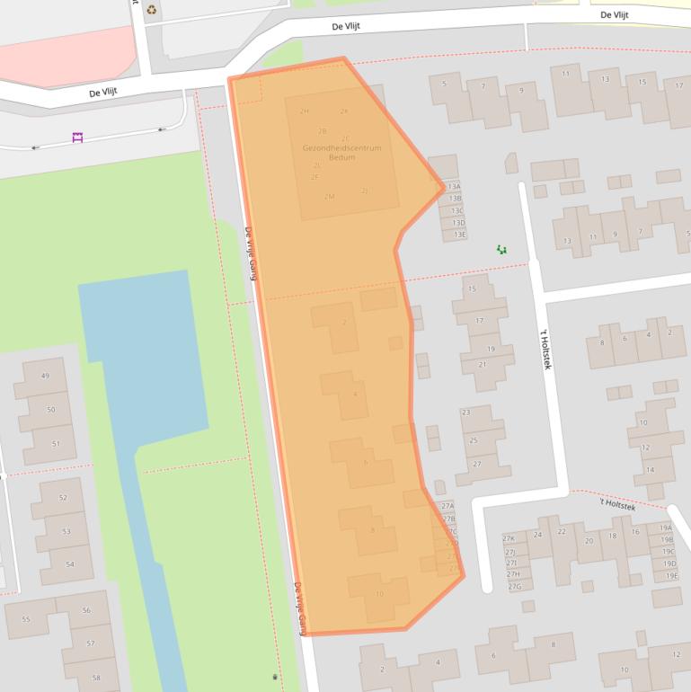 Kaart van postcodegebied 9781NS.