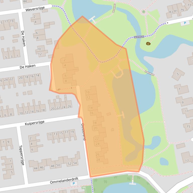 Kaart van postcodegebied 9781NW.