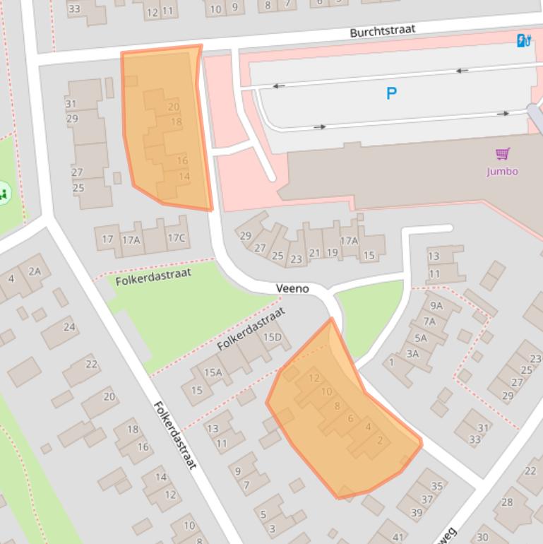 Kaart van postcodegebied 9781RB.