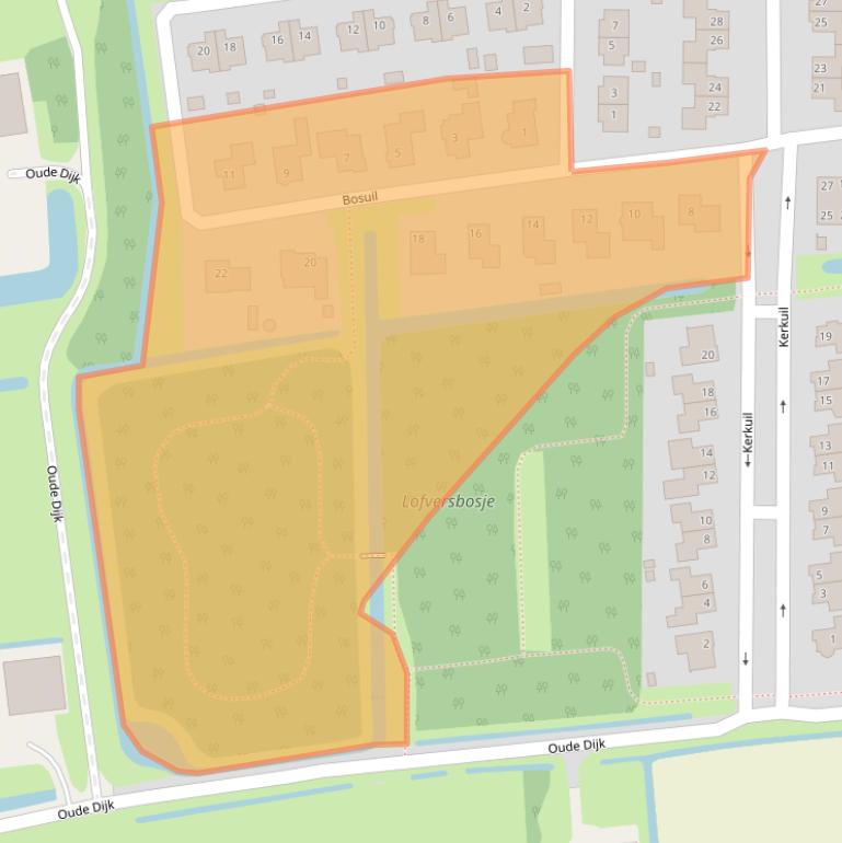Kaart van postcodegebied 9781RC.