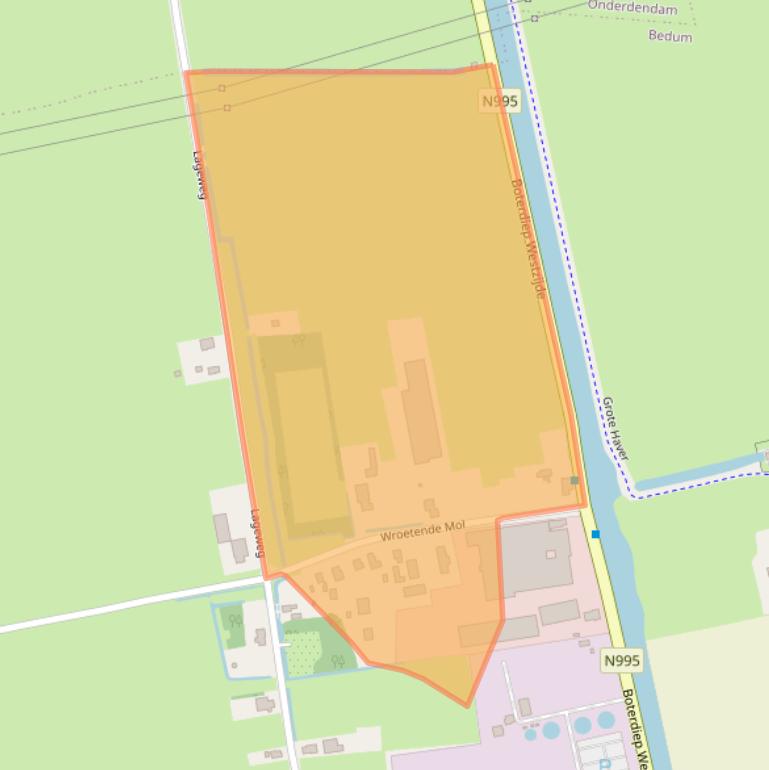 Kaart van postcodegebied 9781TC.