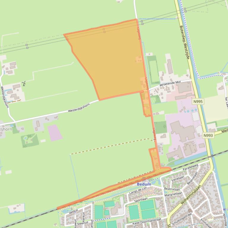 Kaart van postcodegebied 9781TE.