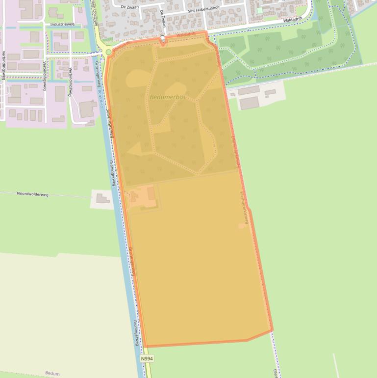 Kaart van postcodegebied 9781TW.