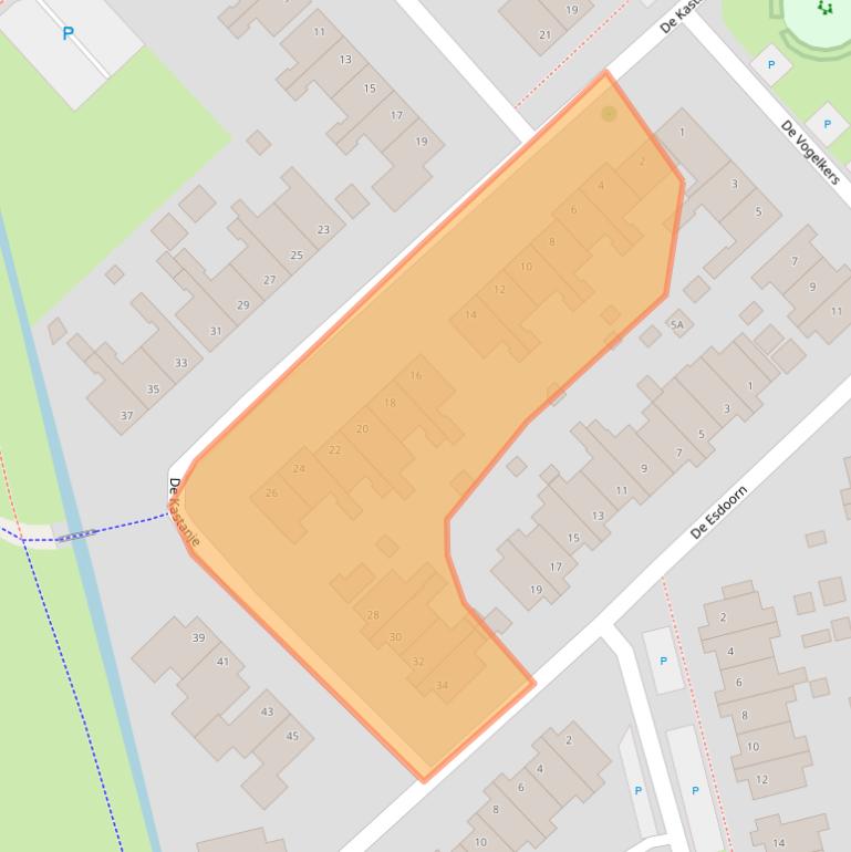 Kaart van postcodegebied 9781VB.