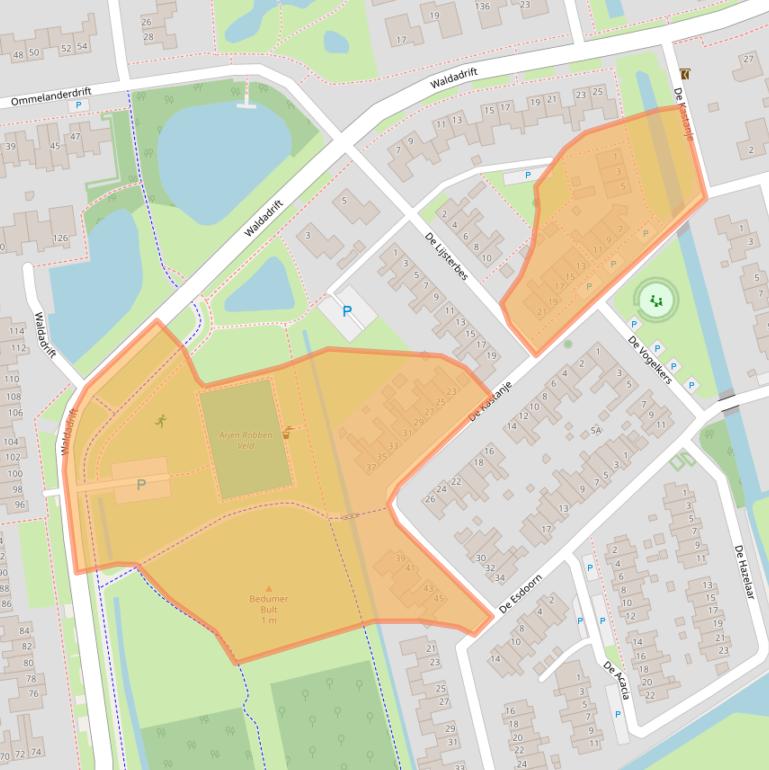 Kaart van postcodegebied 9781VC.