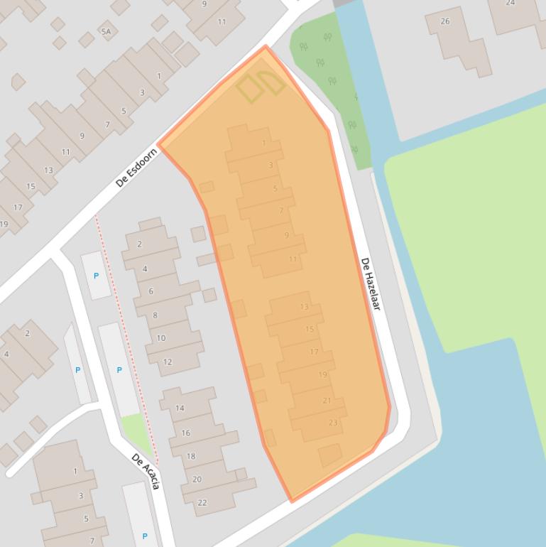 Kaart van postcodegebied 9781VJ.