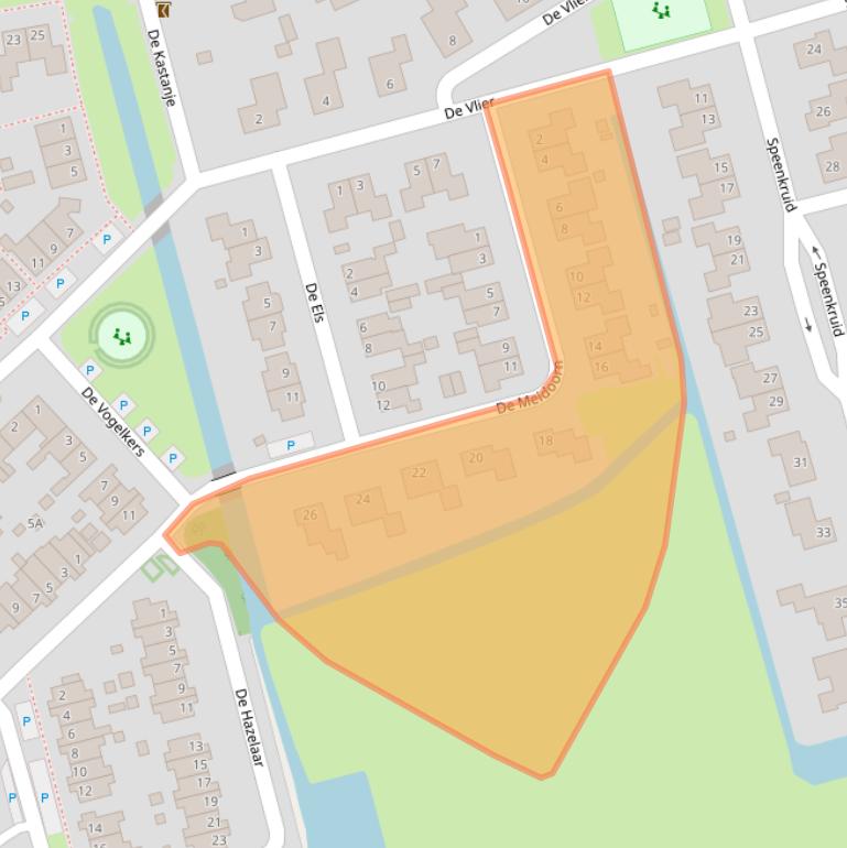 Kaart van postcodegebied 9781VP.