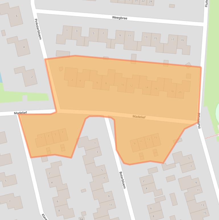 Kaart van postcodegebied 9781VW.