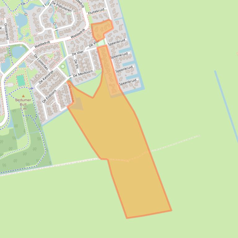 Kaart van postcodegebied 9781WD.