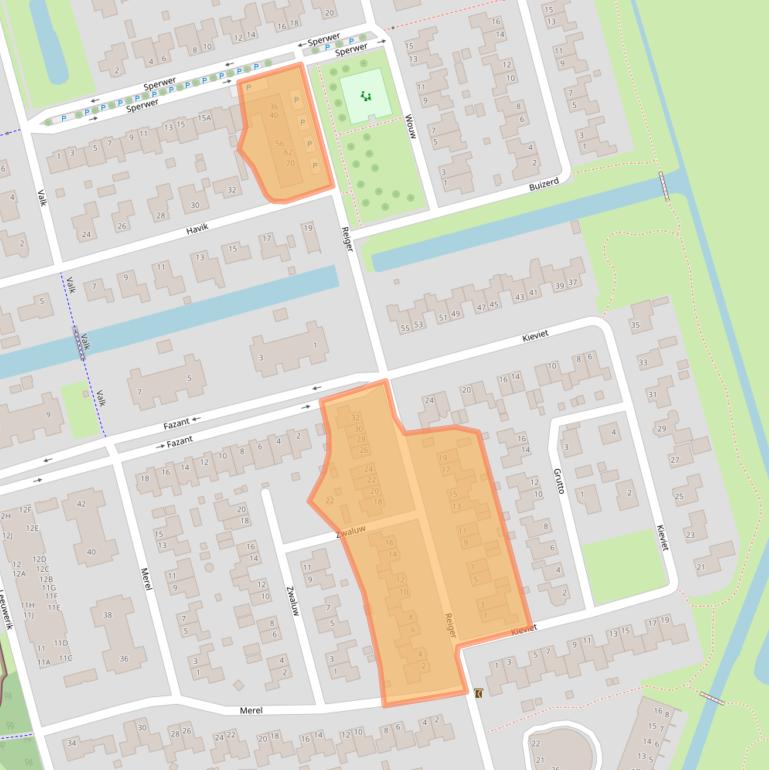 Kaart van postcodegebied 9781XA.