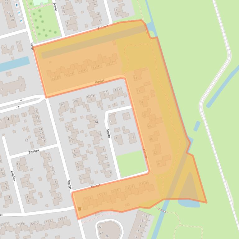 Kaart van postcodegebied 9781XC.