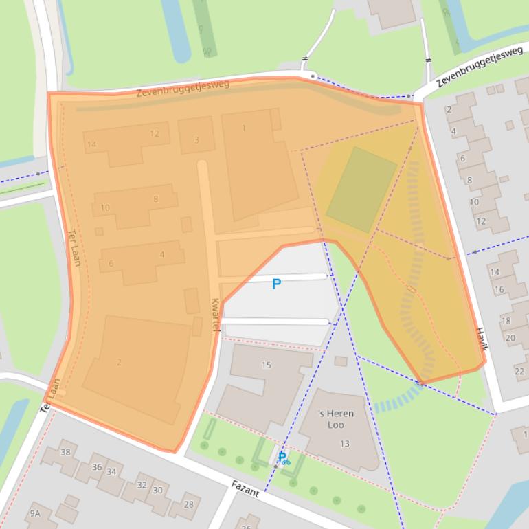 Kaart van postcodegebied 9781XK.