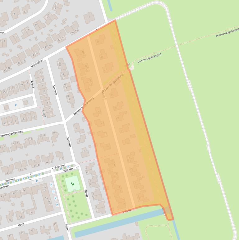 Kaart van postcodegebied 9781XN.