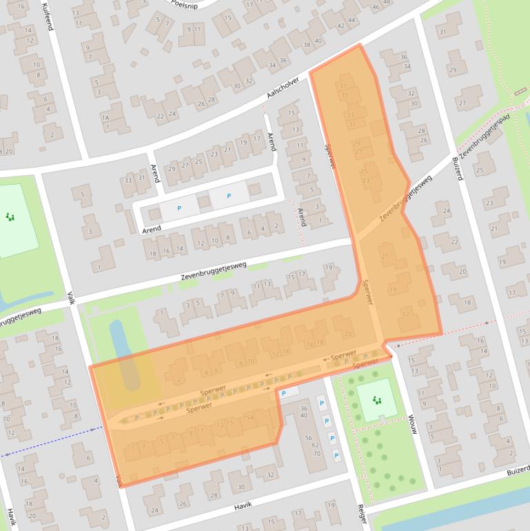 Kaart van postcodegebied 9781XR.