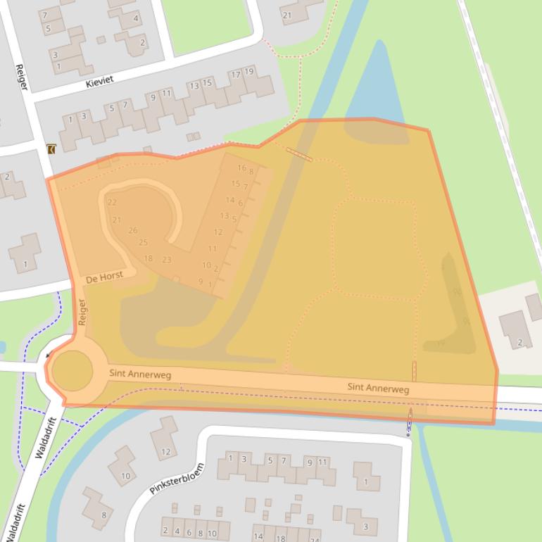 Kaart van postcodegebied 9781XW.