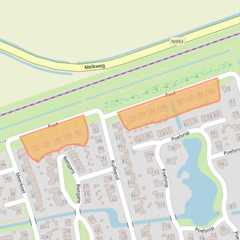 Kaart van postcodegebied 9781ZG.