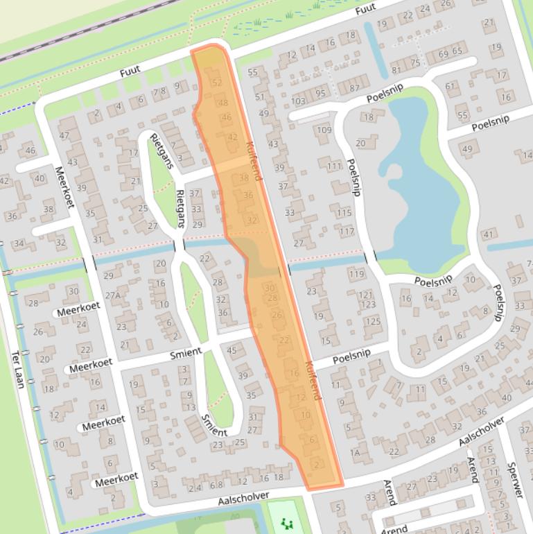 Kaart van postcodegebied 9781ZJ.