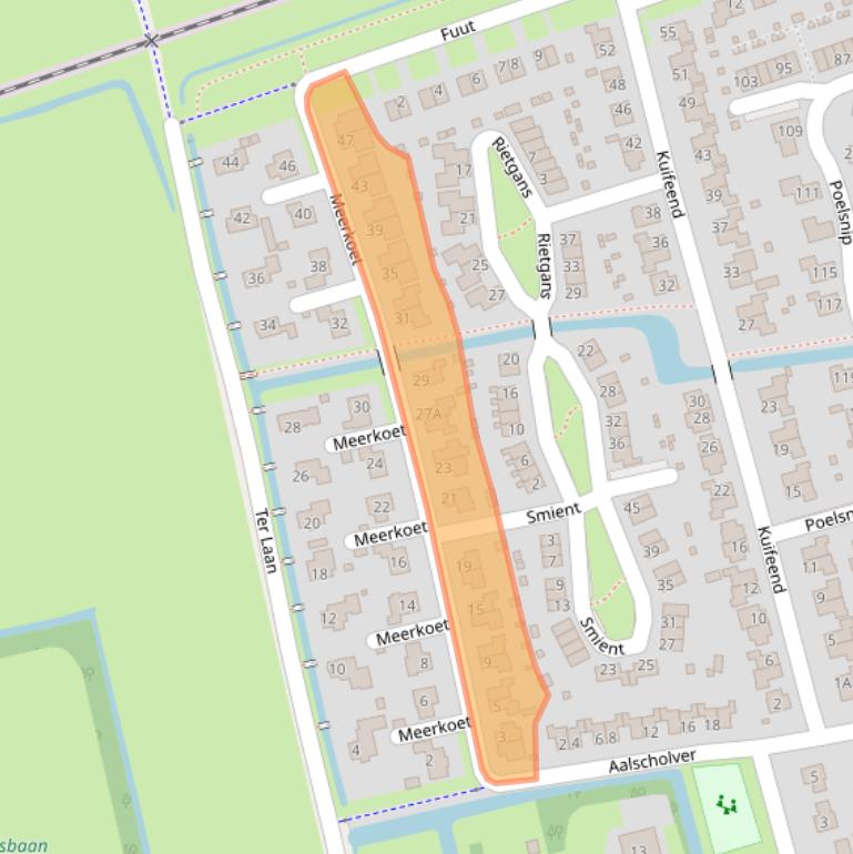 Kaart van postcodegebied 9781ZM.