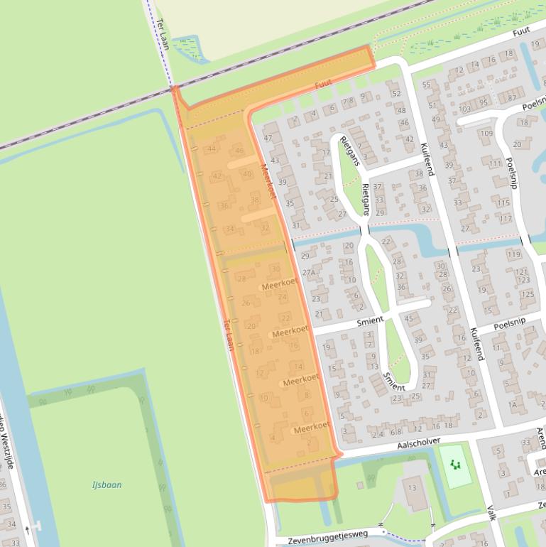 Kaart van postcodegebied 9781ZN.