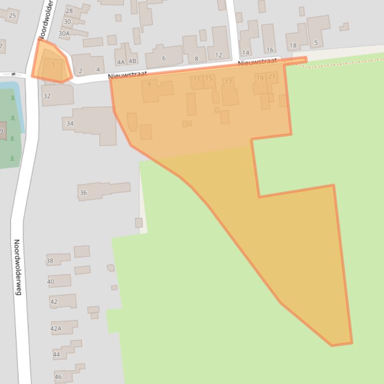 Kaart van postcodegebied 9784PE.