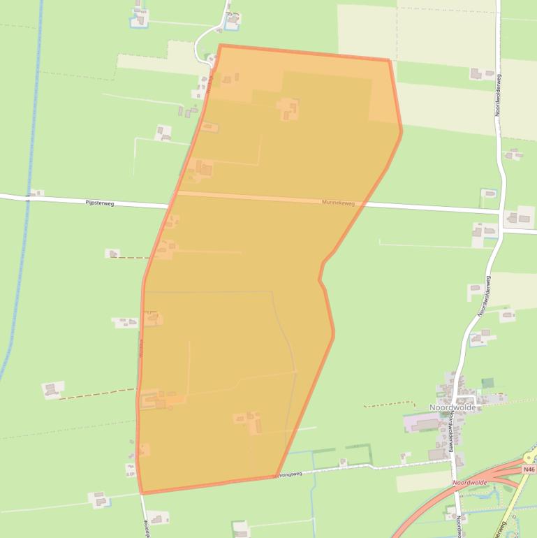 Kaart van postcodegebied 9784TE.