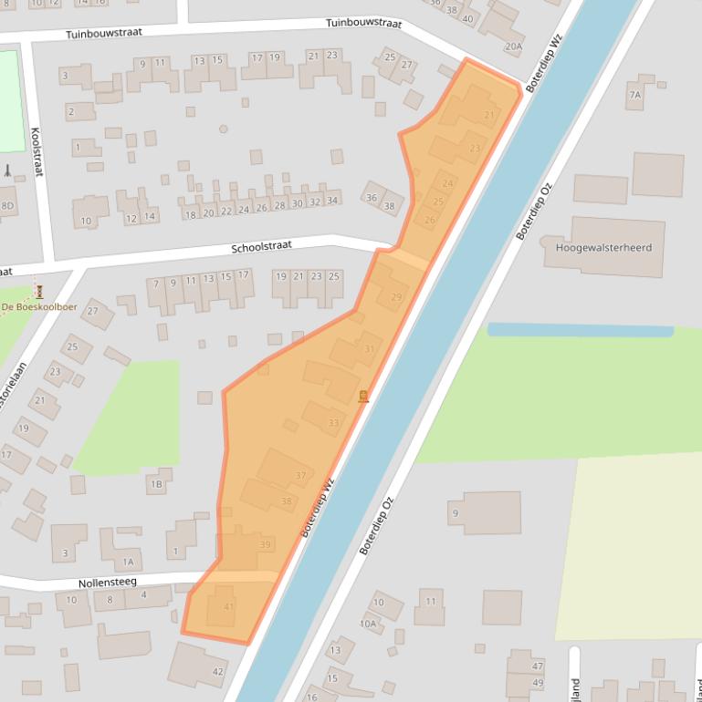 Kaart van postcodegebied 9785AK.