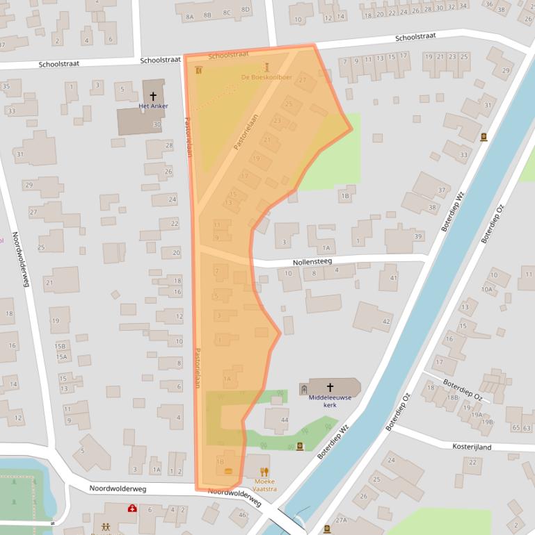 Kaart van postcodegebied 9785AV.