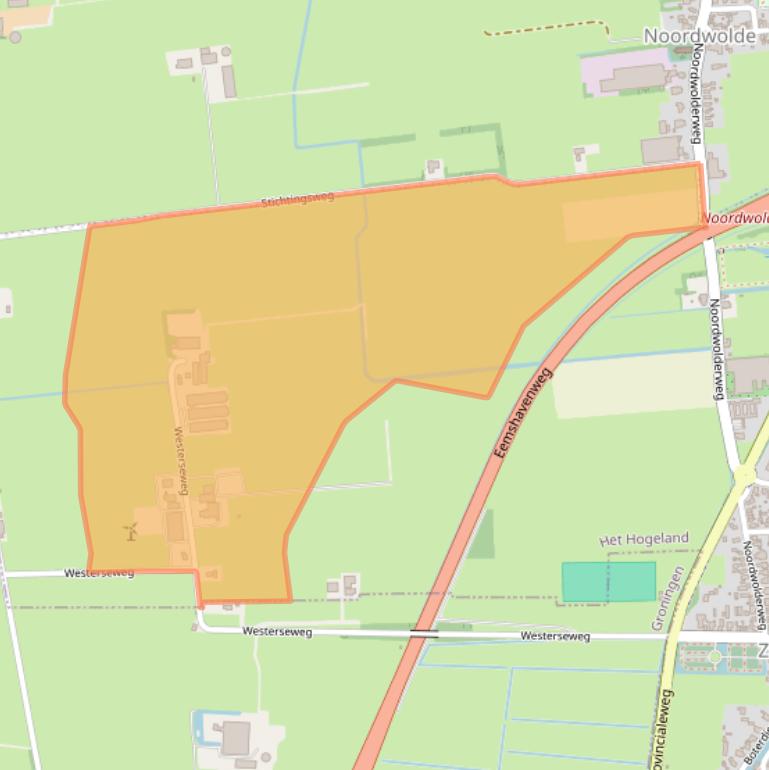 Kaart van postcodegebied 9785TD.