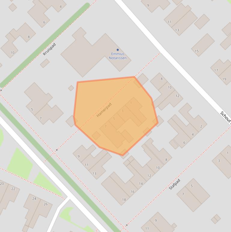 Kaart van postcodegebied 9791BS.