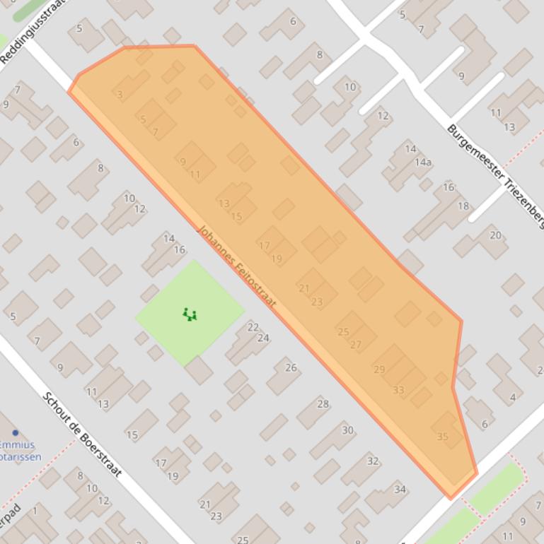 Kaart van postcodegebied 9791BX.