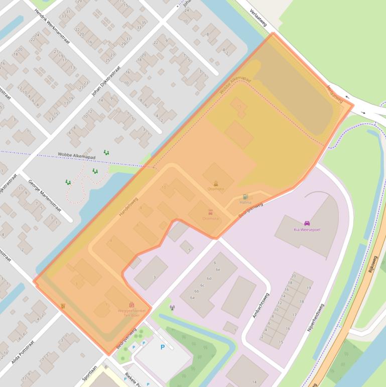 Kaart van postcodegebied 9791DG.