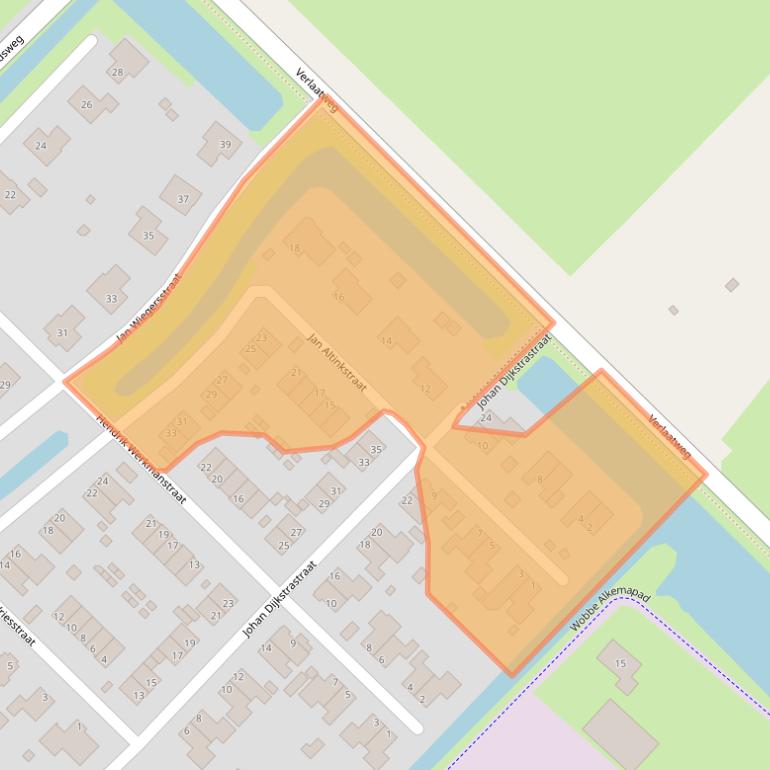 Kaart van postcodegebied 9791DM.