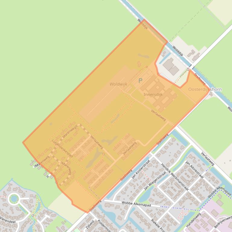 Kaart van postcodegebied 9791DR.