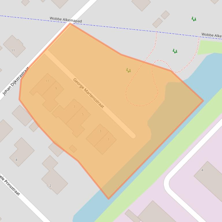 Kaart van postcodegebied 9791DS.