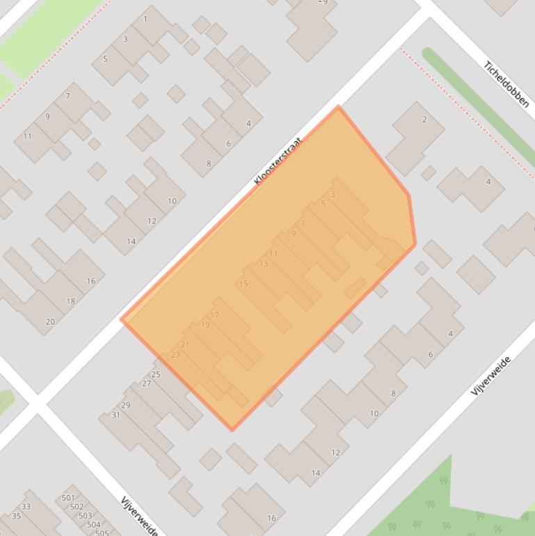 Kaart van postcodegebied 9791ED.