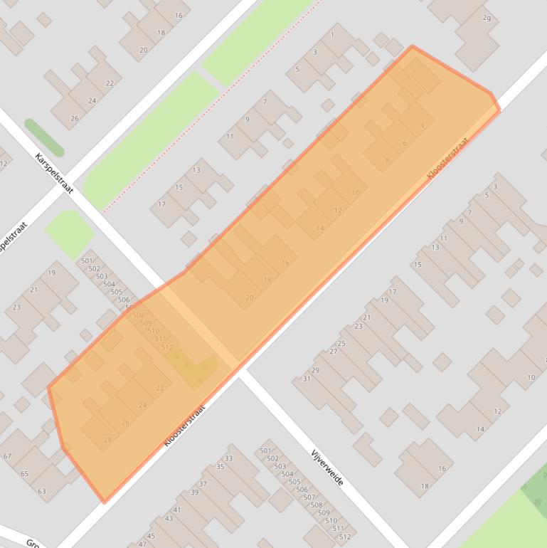 Kaart van postcodegebied 9791EG.