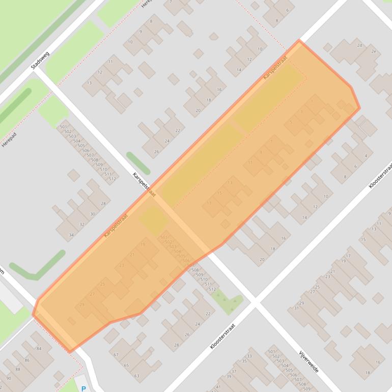 Kaart van postcodegebied 9791EH.