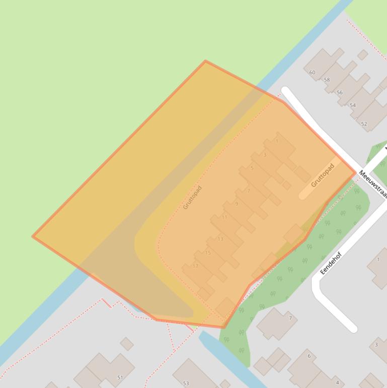 Kaart van postcodegebied 9791GD.