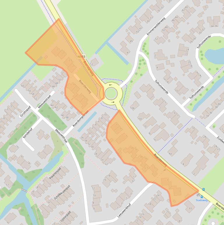 Kaart van postcodegebied 9791HA.