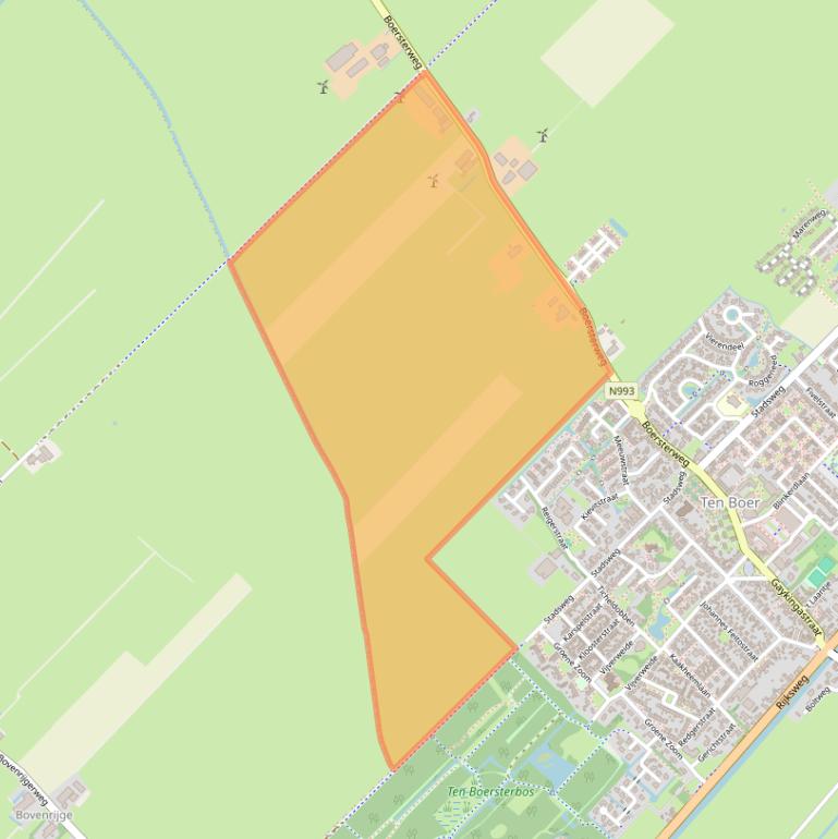 Kaart van postcodegebied 9791HB.
